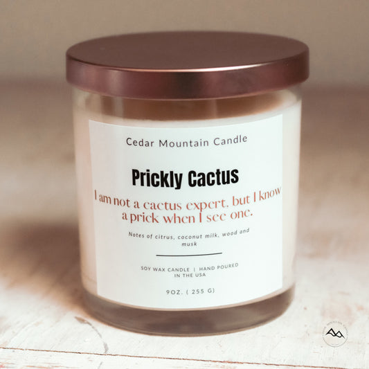 I am Not a Cactus Expert, but I know a Prick when I See One  - 9 oz Soy Candle