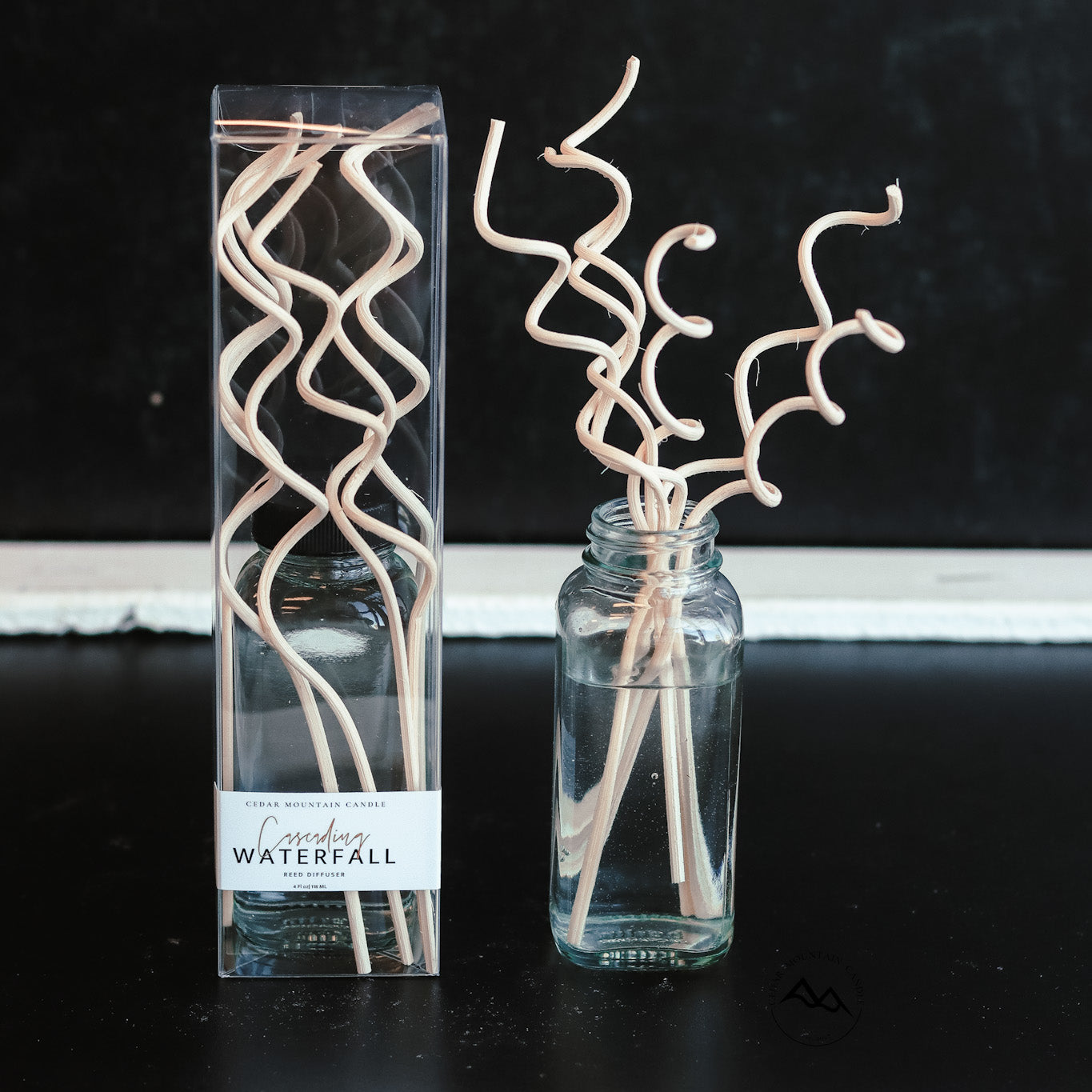 Mahogany & Teakwood - Spiral Reed Diffuser – Cedar Mountain Candle