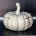 Load image into Gallery viewer, CLEARANCE Ceramic Pumpkin Candle with Lid
