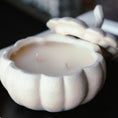 Load image into Gallery viewer, CLEARANCE Ceramic Pumpkin Candle with Lid
