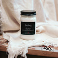 Load image into Gallery viewer, Black & White Label Mason Jar Soy Candle
