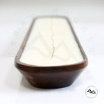 Sweet Vanilla Cinnamon - 13 Wick Natural Wood Baguette Dough Bowl - 72 oz