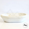 Load image into Gallery viewer, Lemon Rainforest - 3 Wick White Wood Dough Bowl
