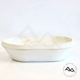 Load image into Gallery viewer, Lemon Citronella - 3 Wick White Wood Dough Bowl
