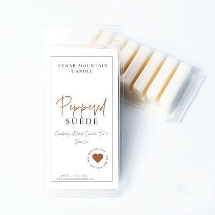 Peppered Suede - 5.5 oz Wax Melts