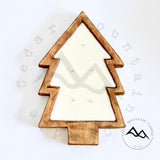 5 Wick Natural Wood Tree Bowl Candle - Warm Country Pear