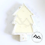 5 Wick White Wood Tree Bowl Candle - Holly Berry