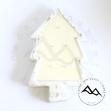 Distressed White Wood Tree Dough Bowl Candle - Choose Your Scent