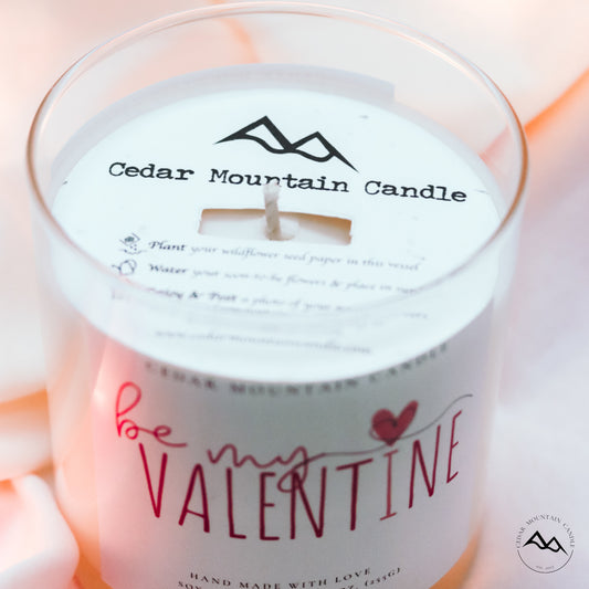 "I love you because..." Valentine's Day 9 oz Whiskey Glass Jar Soy Candle - Choose Your Scent