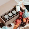 Load image into Gallery viewer, Fall Mini Mason Jar Candle Set - Set of 4
