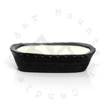 3 Wick Boho Black Pottery Dough Bowl Candle - Spiced Cranberry Apple