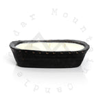3 Wick Boho Black Pottery Dough Bowl Candle - Sweet Vanilla Cinnamon