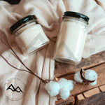 6.5 oz Clear Mason Jar Soy Candle - Sweet Vanilla Cinnamon