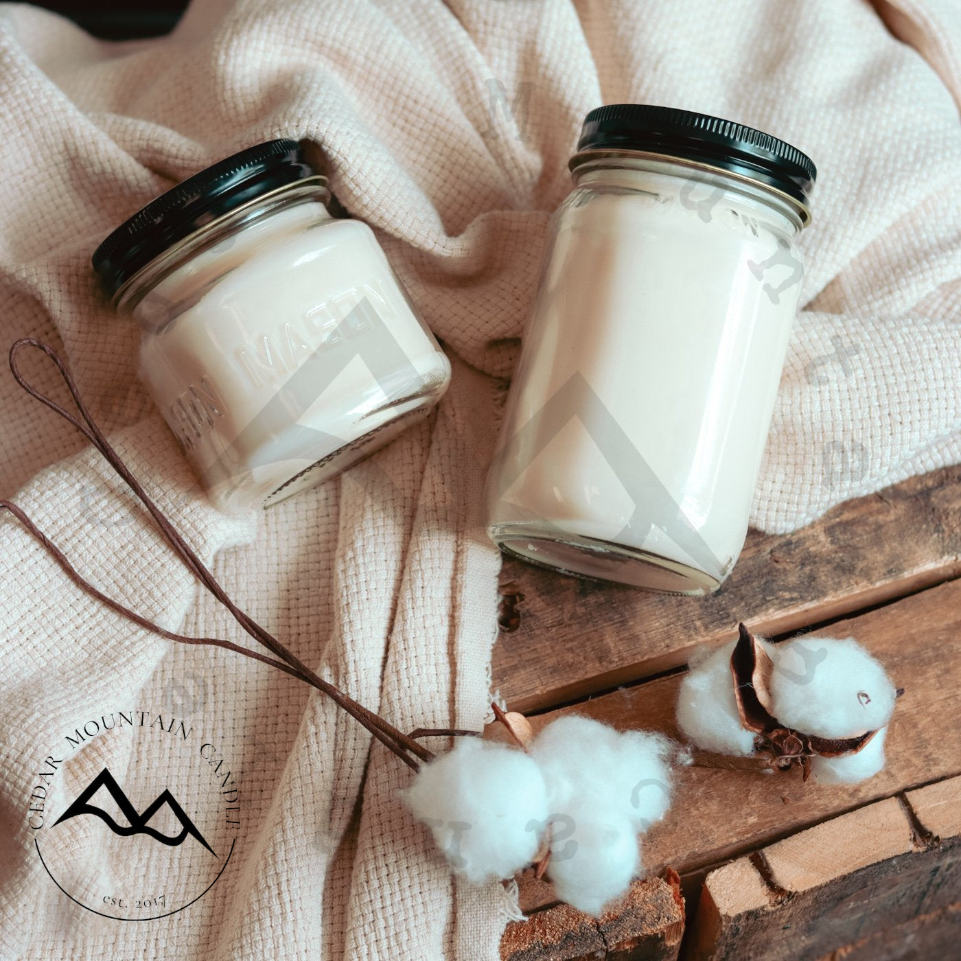 13 oz Clear Mason Jar Soy Candle Fruit Loops Cedar Mountain Candle
