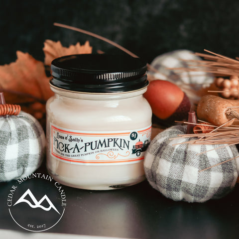 Pumpkin Patch Mason Jar Candle - Fall Scents