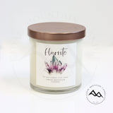 Fluorite - 9 oz Healing Crystals Soy Candle - Balance & Harmony