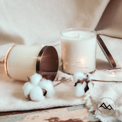 Sweet Vanilla Cinnamon - 9 oz Whiskey Glass Candle