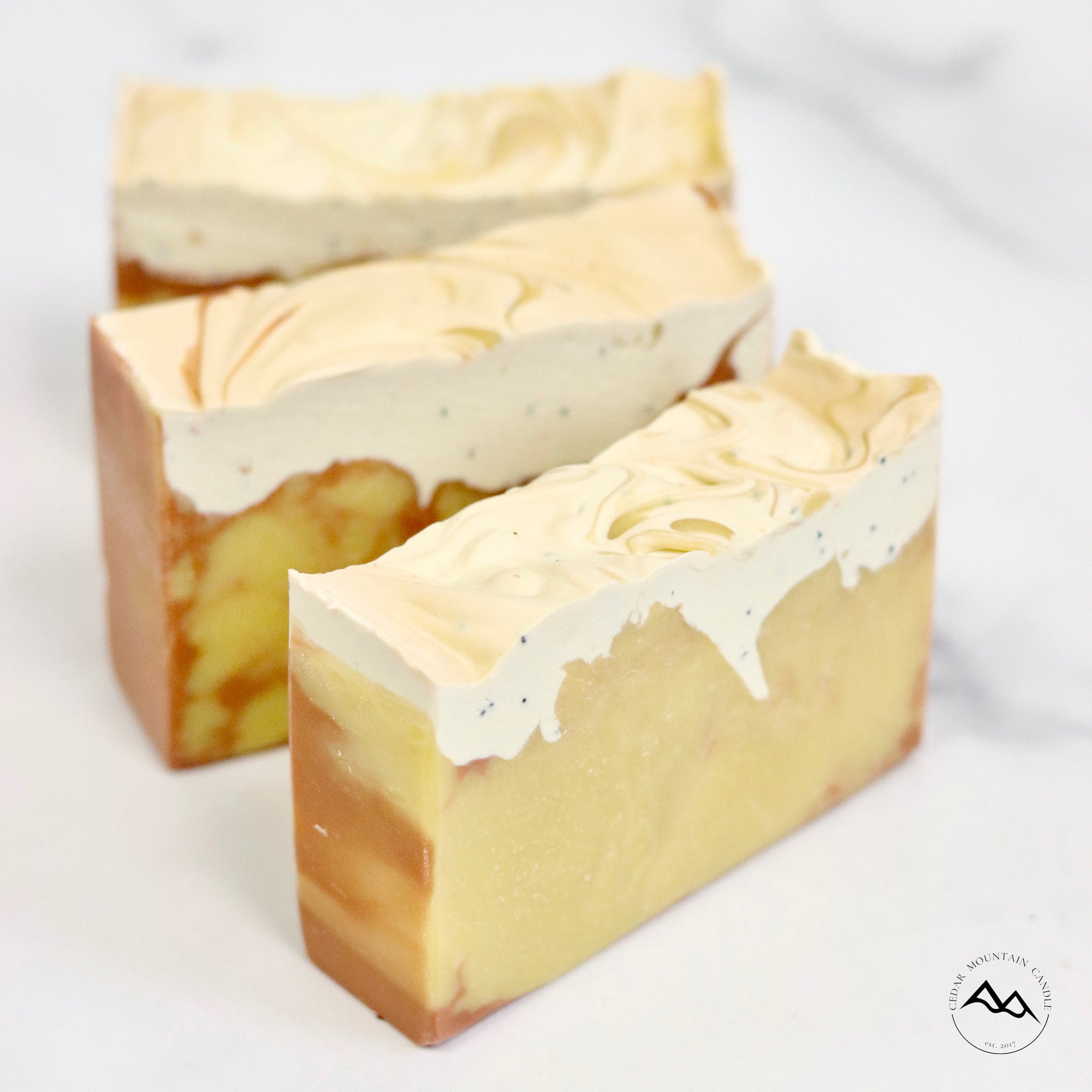 All Natural Cold Process Handmade Bar Soap - Lemon Pound Cake