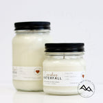 13 oz Clear Mason Jar Soy Candle - Peppered Suede