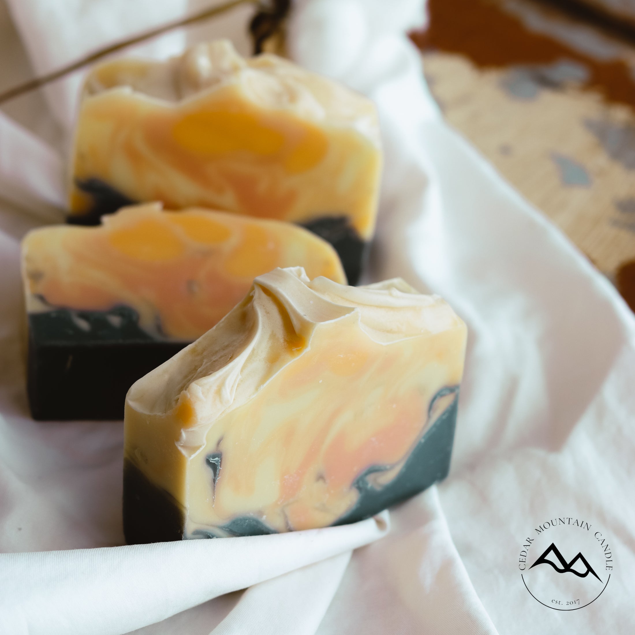 All Natural Cold Process Handmade Bar Soap - Molten Lava