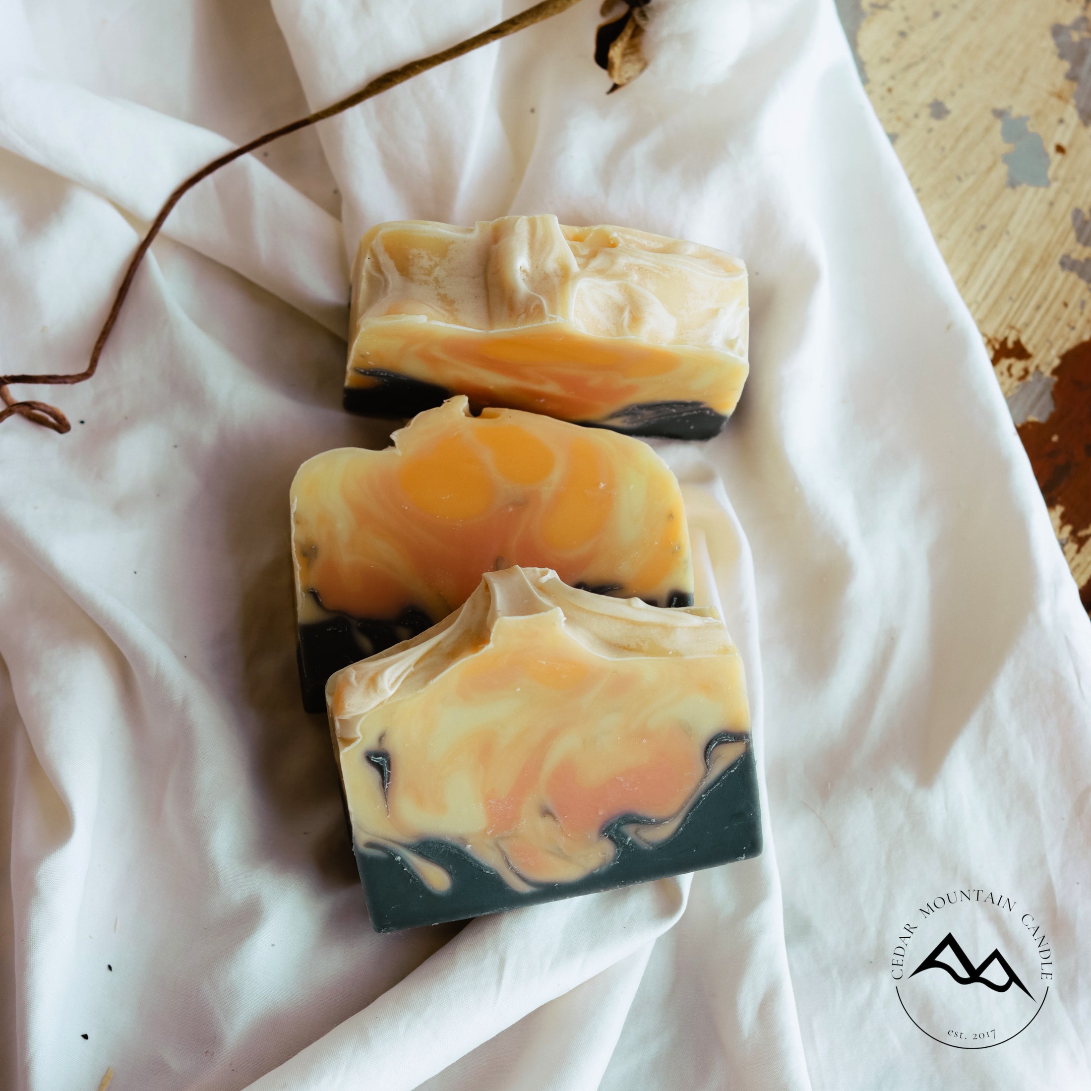 All Natural Cold Process Handmade Bar Soap - Molten Lava