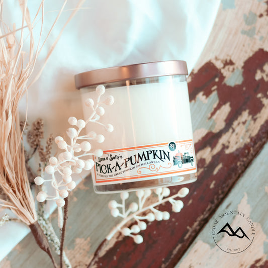 Pumpkin Patch Whiskey Jar Candle - Fall Scents