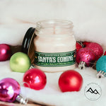 Elf Santa's Coming Mason Jar Soy Candle - Winter Scents
