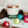 Load image into Gallery viewer, Elf Santa's Coming 9 oz Jar Soy Candle - Winter Scents
