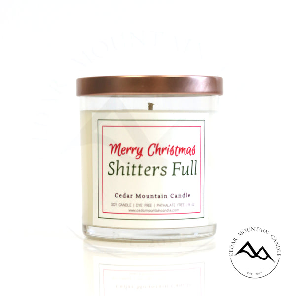 Merry Christmas & Shit Money Funny Candles