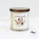 Smokey Quartz - 9 oz Healing Crystals Soy Candle - Shed Negative Energy