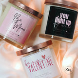Be My Valentine - Valentine's Day Soy Candle - 9 oz Whiskey Glass Jar - Choose Your Scent